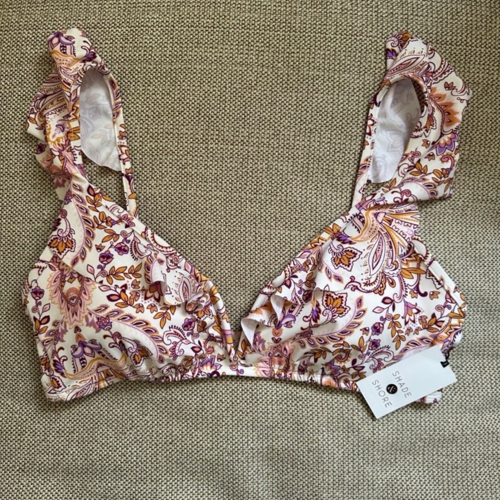 Shade & shore floral bikini top new 🆕